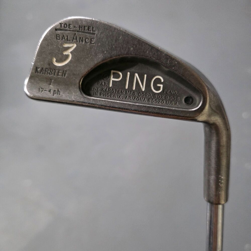 Ping Karsten I  3 Iron Black Dot Steel Shaft 17-4ph Toe Heel Balance RH 40"